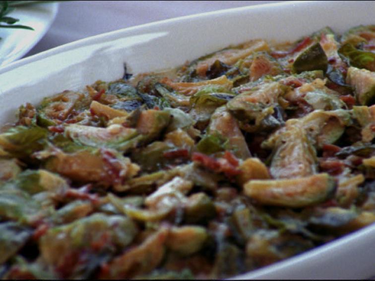 Screaming Heads: Brussels Sprouts Gratin Recipe | Food Network Kitchen ...