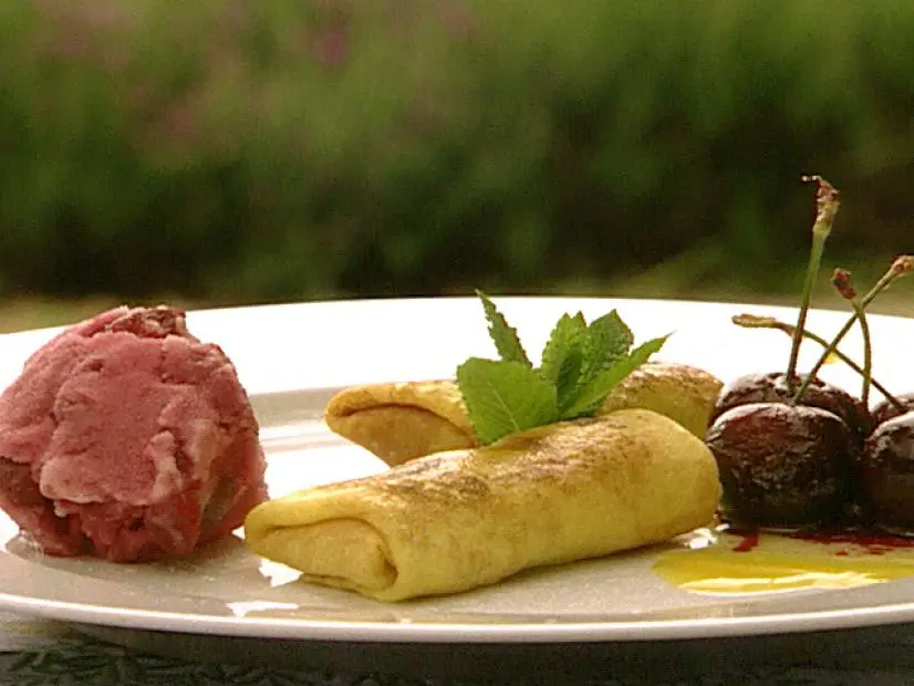 Cherries Crepe Souffle Recipe Food Network