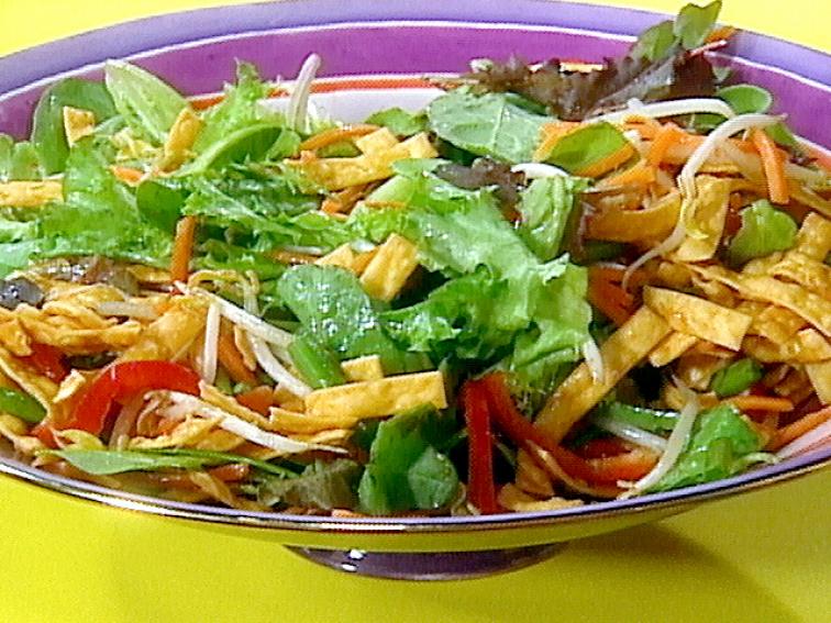 Crispy Noodle Salad with Sweet and Sour Dressing Recipe Rachael Ray