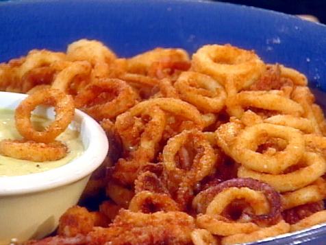 Fried Calamari with Spicy Anchovy Mayonnaise