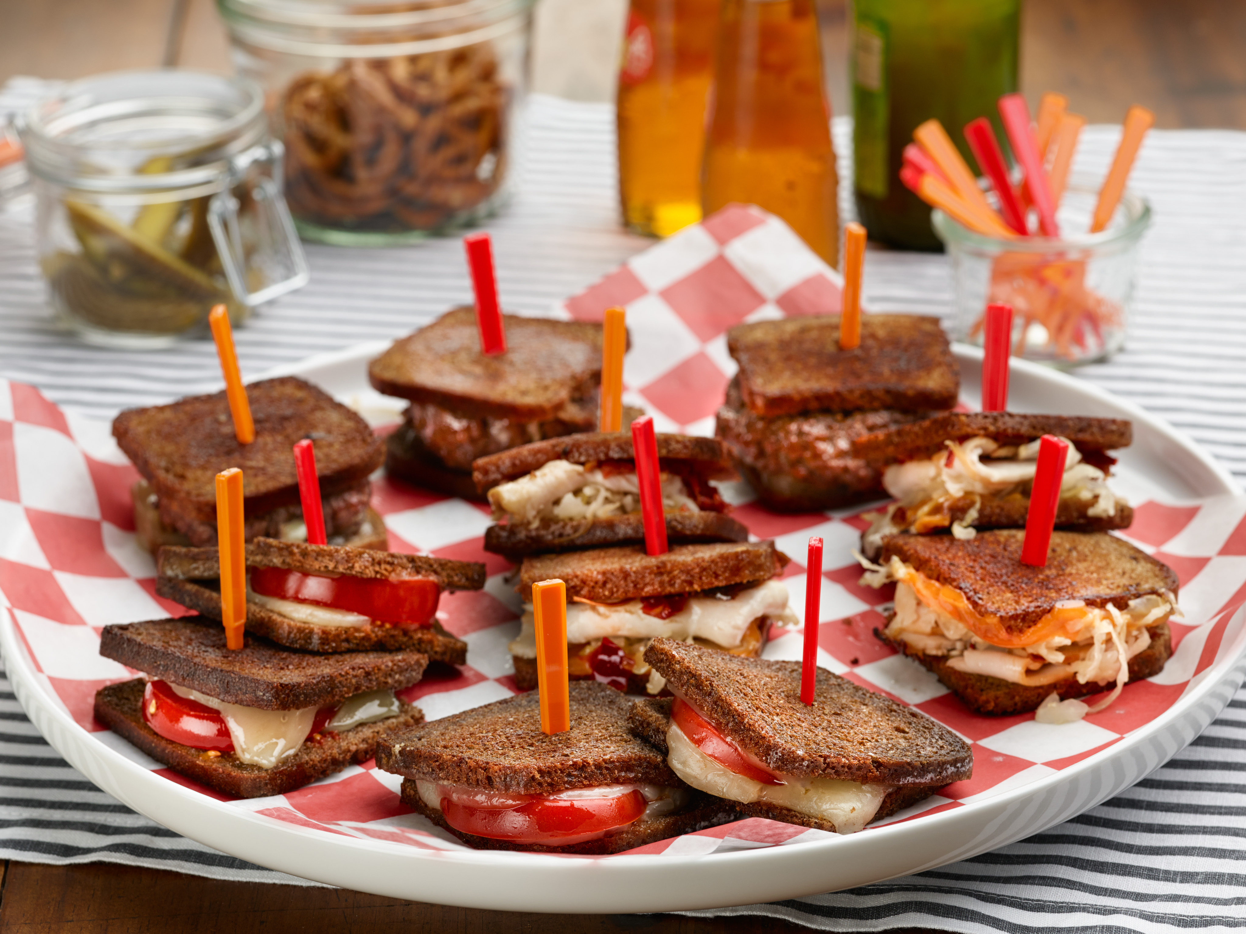 Mini Sandwich Buffet: Mini Grilled Cheese and Tomato, Mini Rachael's ...