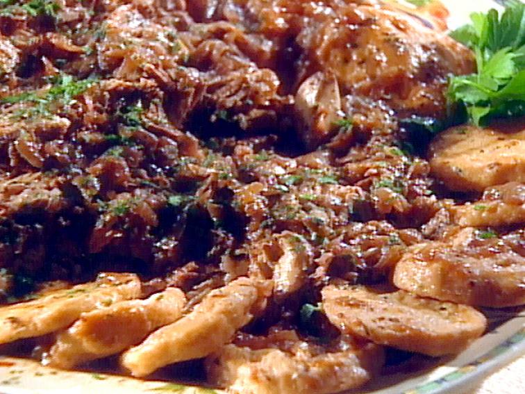 RedWine Braised Beef Brisket with Horseradish Sauce and Aunt Rifka's