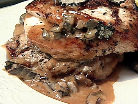 Roasted Chicken with Truffle Sauce
