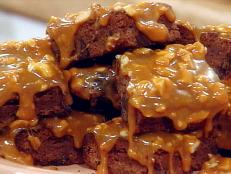 These brownies include a fusion of sweet caramel and nuts.