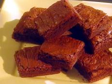 These brownies are chewy, soft and fudgy.