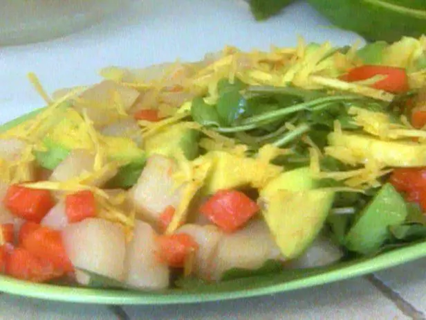 Watercress, Chayote, Papaya, and Avocado Salad Recipe | Food Network