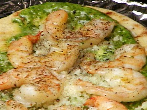 Grilled Shrimp and Cilantro Pesto Pizza