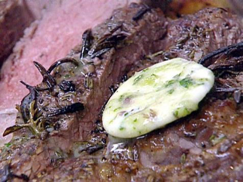 Herb Butter Served on Steaks