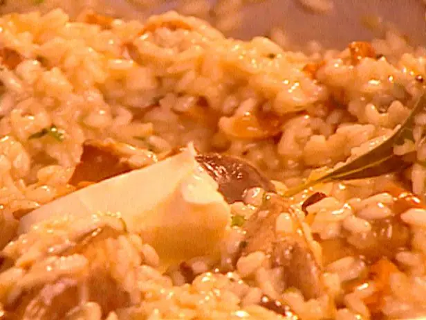 Porcini and Chanterelle Risotto Recipe | Tyler Florence | Food Network