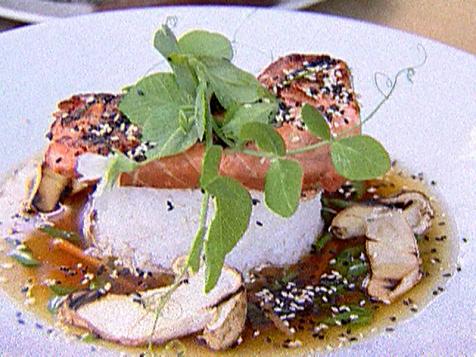Grilled Oregon Chinook in Matsutake Ginger Broth