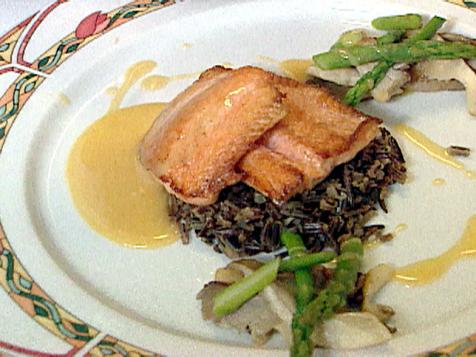 Pan Roasted Arctic Char with Orange and Rosemary Beurre Blanc