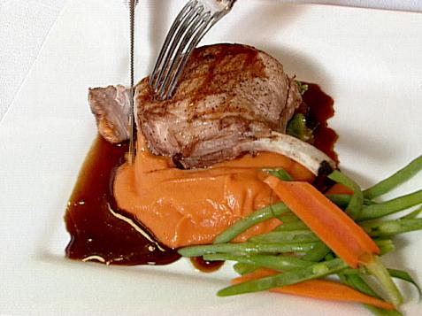Grilled Berkshire Pork Chop with Merlot Sauce