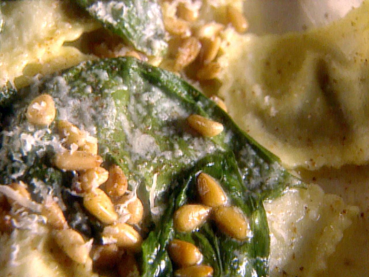 Wild mushroom ravioli