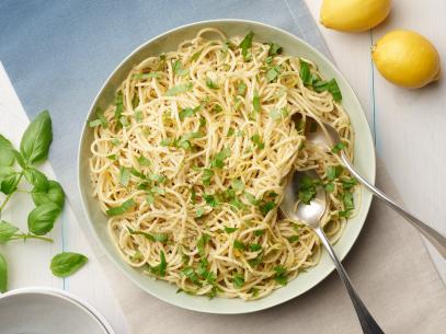 Giada De Laurentiis's Lemon Spaghetti for the Quick Italian Dishes episode of Everyday Italian, as seen on Food Network.