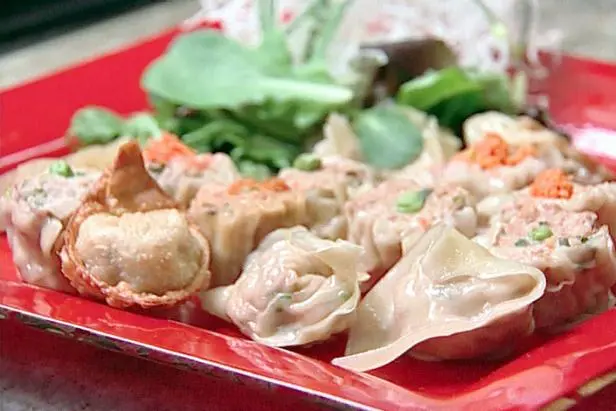 Potstickers with Spicy Dipping Sauce Recipe | Food Network