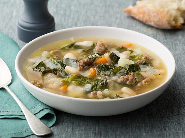 Sausage, Beans and Broccoli Rabe Soup