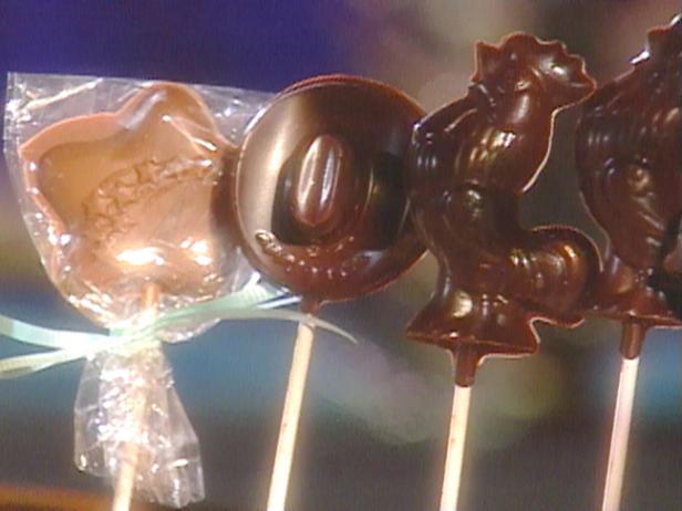 Chocolate lollipops on sale