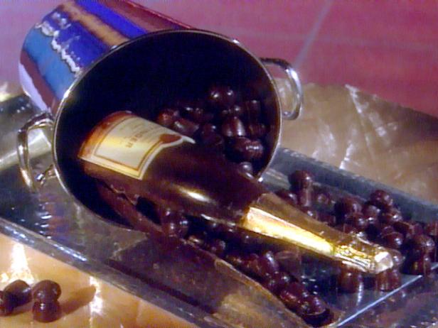 Gelatin Molded Champagne Bottle