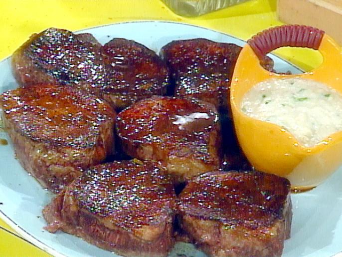 Filet of Beef Steaks with Horseradish Sauce Recipe Rachael Ray Food Network