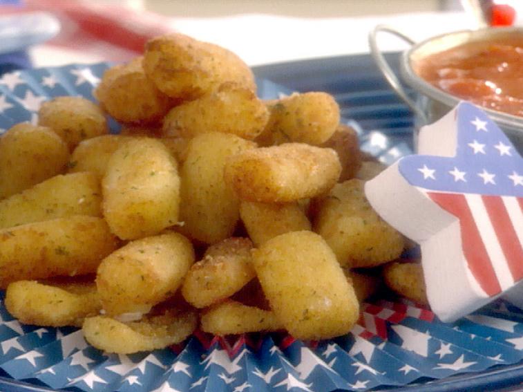 Fried Mozzarella Nuggets Recipe Sandra Lee Food Network