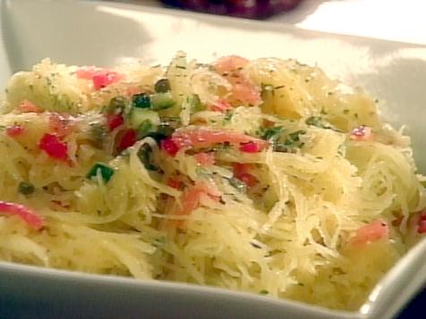 Spaghetti Squash with Lemon and Capers