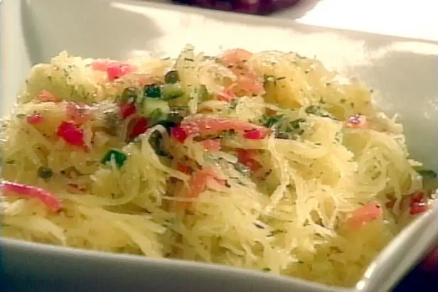 Spaghetti Squash with Lemon and Capers Recipe | Food Network