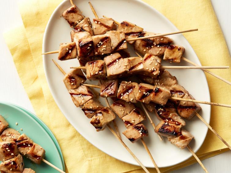 Teriyaki Ginger Tuna Skewers Recipe Food Network
