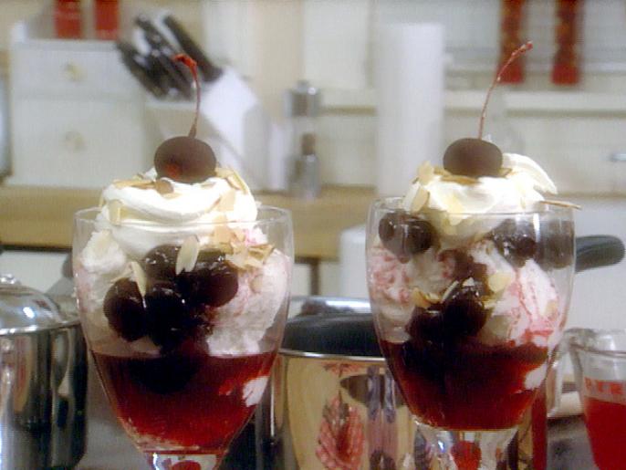 Warm Cherry Sundaes Recipe Sandra Lee Food Network