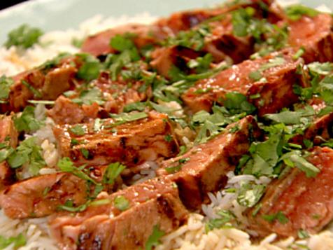 Sake Salmon and Rice