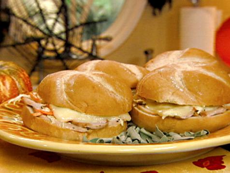 Turkey Melts with Sweet-N-Sour Slaw and 'Monster' Cheese