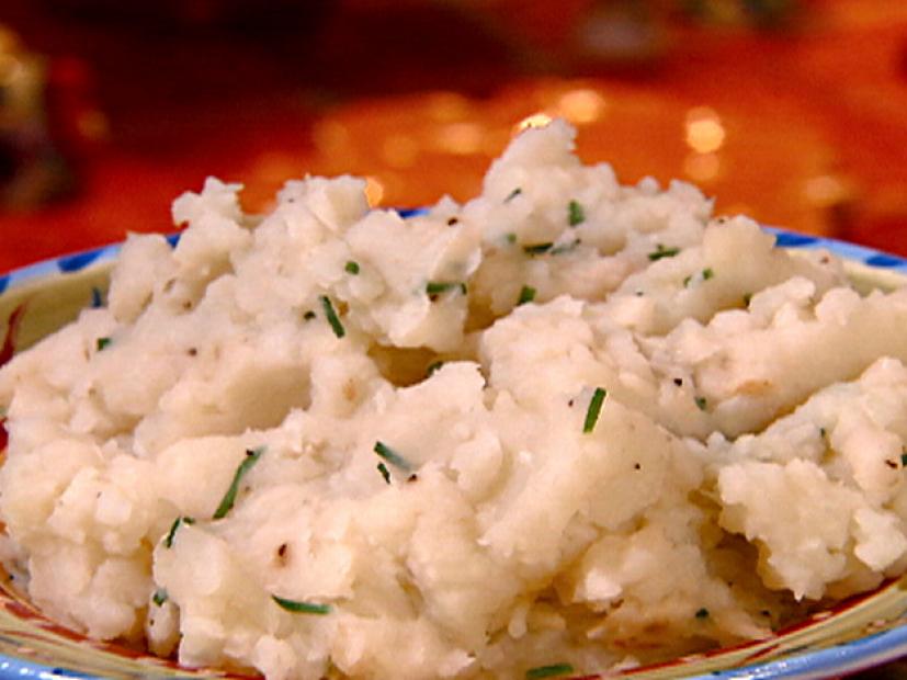 Garlic and Celery Root Mashed Spuds Recipe Robin Miller Food Network