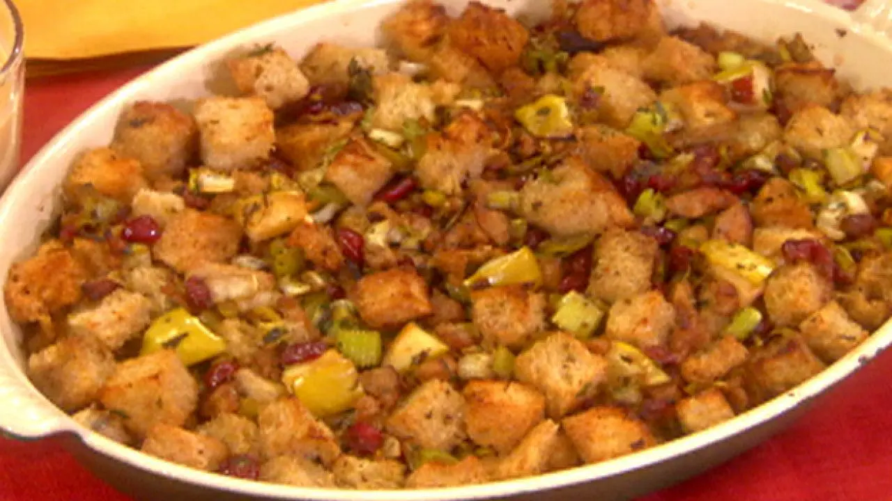 Sausage, Dried Cranberry and Apple Stuffing Recipe | The Hearty Boys ...