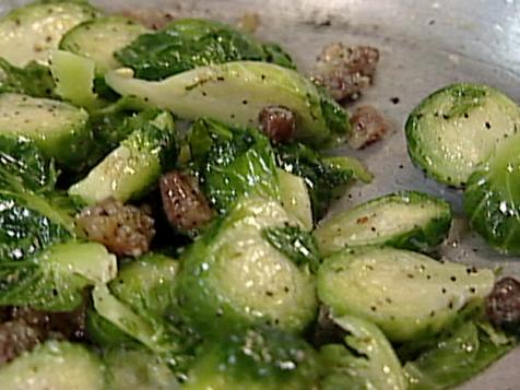 Brussels Sprouts with Garlic and Bacon