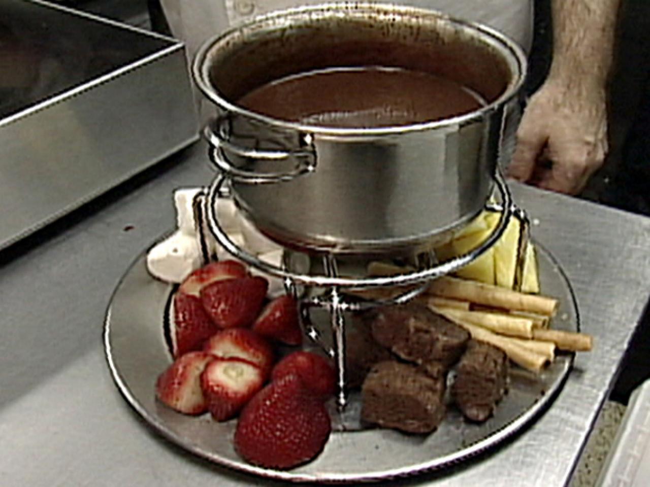 FONDUE Chocolate para fundir chocolate amargo marrón oscuro A 7 cm - Ø 11  cm