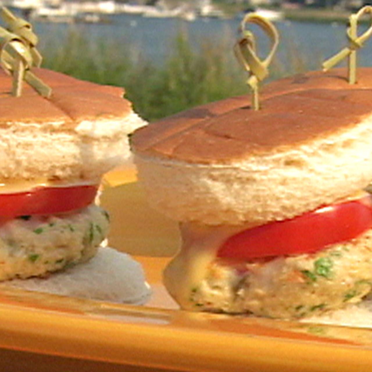 Salmon Burgers with Wasabi Mayo