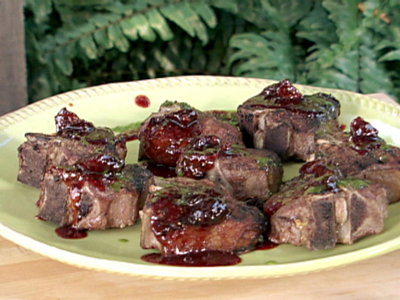 Grilled Marinated Lamb Chops with Fresh Fig Port Sauce - Just a Little Bit  of Bacon