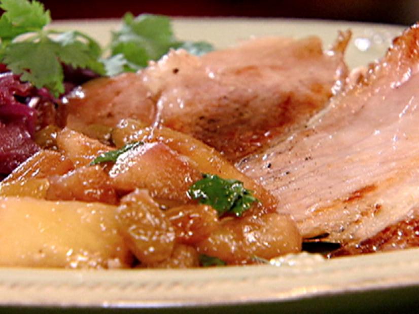 Pan Seared Ham With Pineapple Chutney Recipe Robin Miller Food