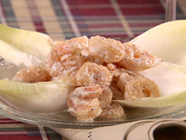 Rock Shrimp With Spicy Creamy Sauce Recipe | Sandra Lee | Food Network