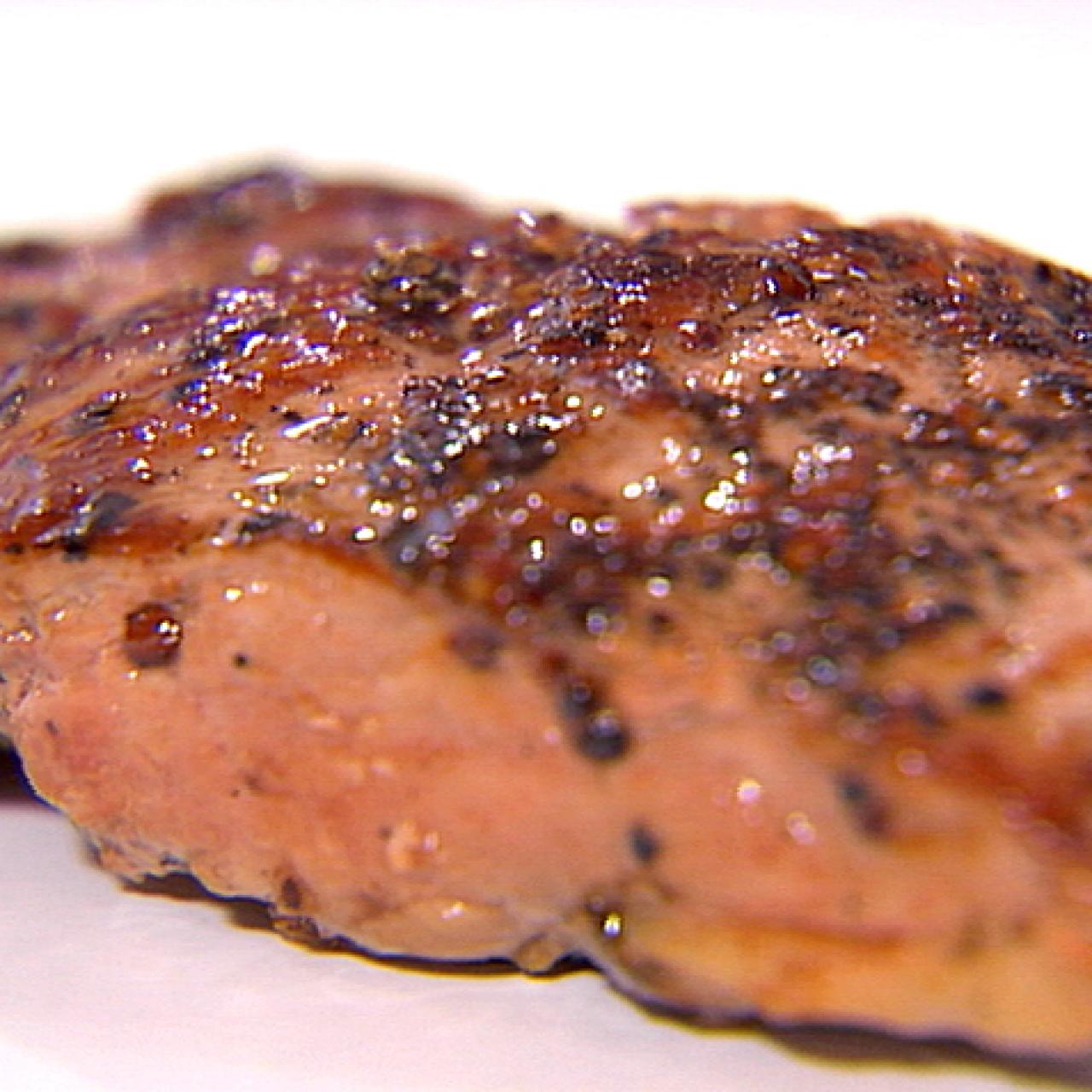 Pork Chop au Poivre with Red Wine–Shallot Sauce Recipe - Mary