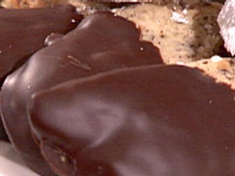 Chocolate Dipped Hazelnut Shortbread