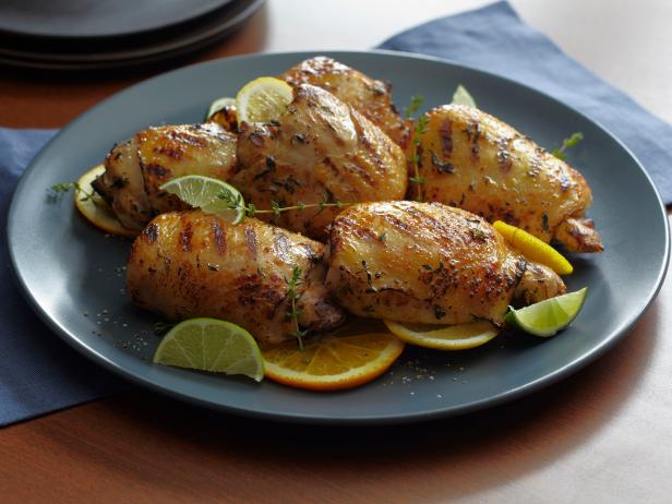 Grilled Citrus Marinated Chicken Thighs image