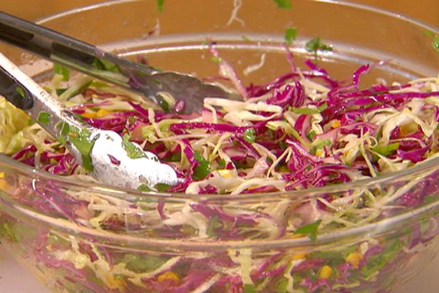 Latin Cabbage And Corn Salad Recipe Dave Lieberman Food Network