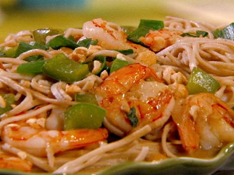Peanutty Somen Noodles with Shrimp