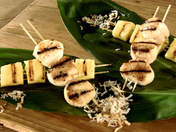 Pina Colada Scallop Brochettes image