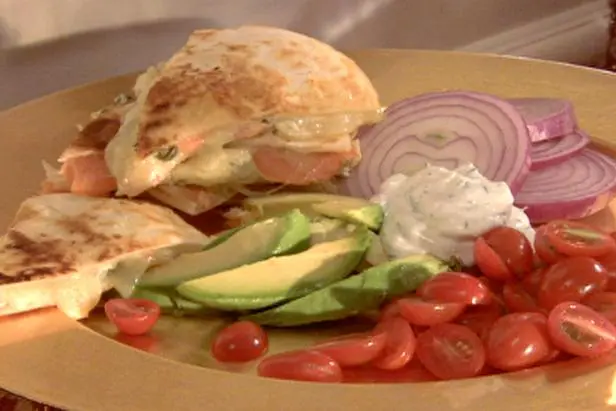 Smoked Salmon Quesadilla Recipe | Sandra Lee | Food Network