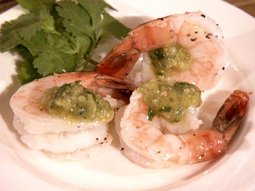 Shrimp Cocktail with TomatilloHorseradish Sauce Recipe Bobby Flay