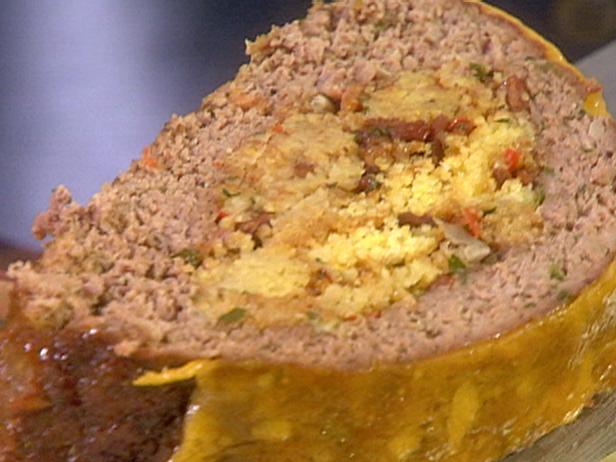 Cornbread Stuffed Meatloaf Recipe Guy Fieri Food Network