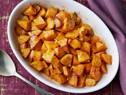 Honey Roasted Sweet Potatoes Recipe | Ellie Krieger | Food Network