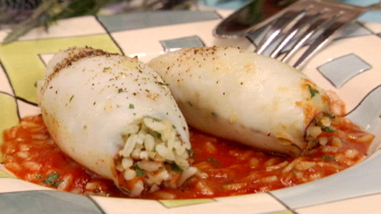 Simply Stuffed Squid with Rice