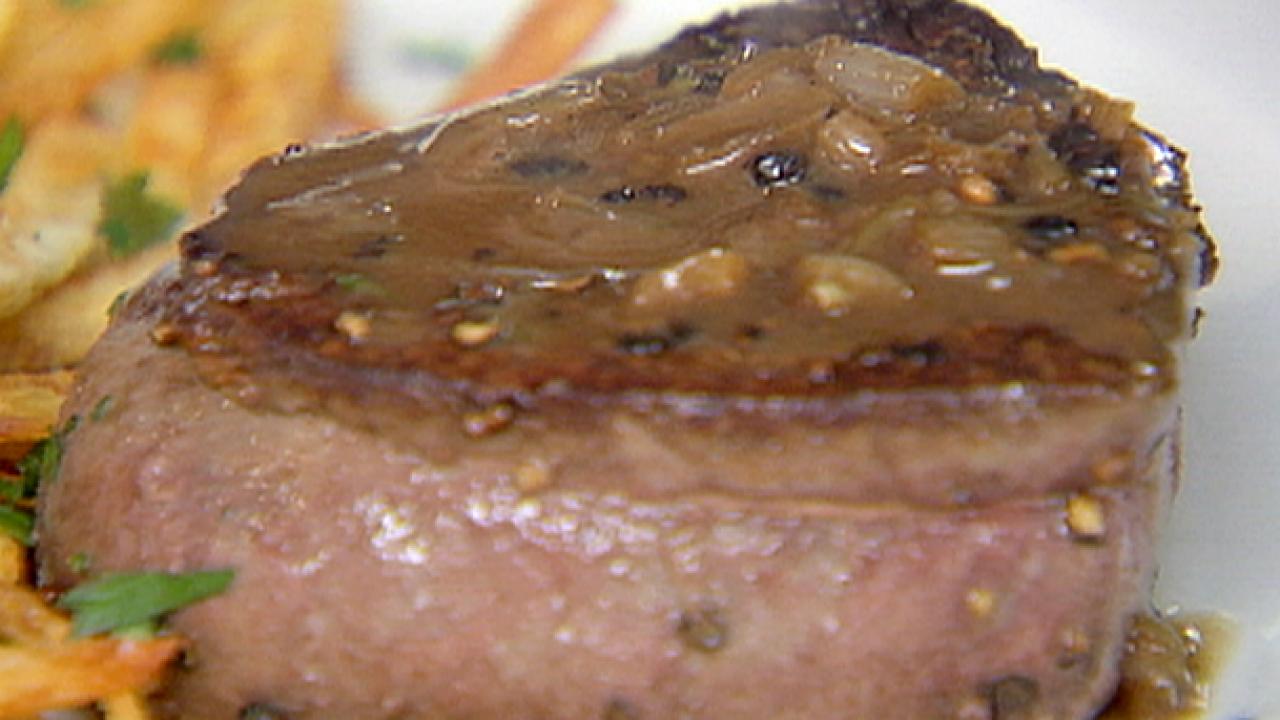Filet of Beef au Poivre Recipe, Ina Garten